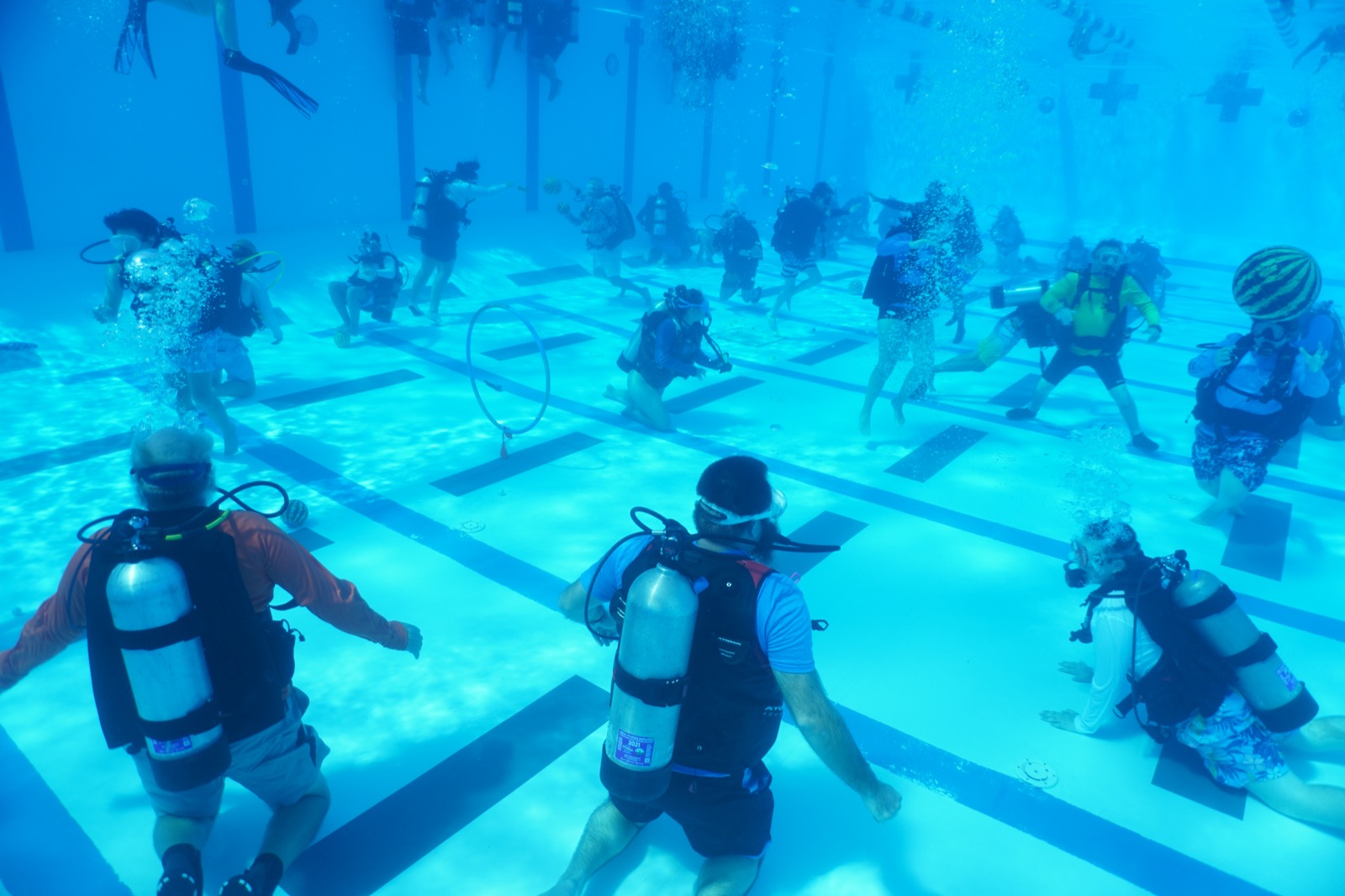 Adaptive scuba community event